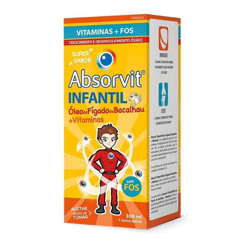 Absorvit Infantil Óleo F. Bacalhau + Vitaminas 300 ml