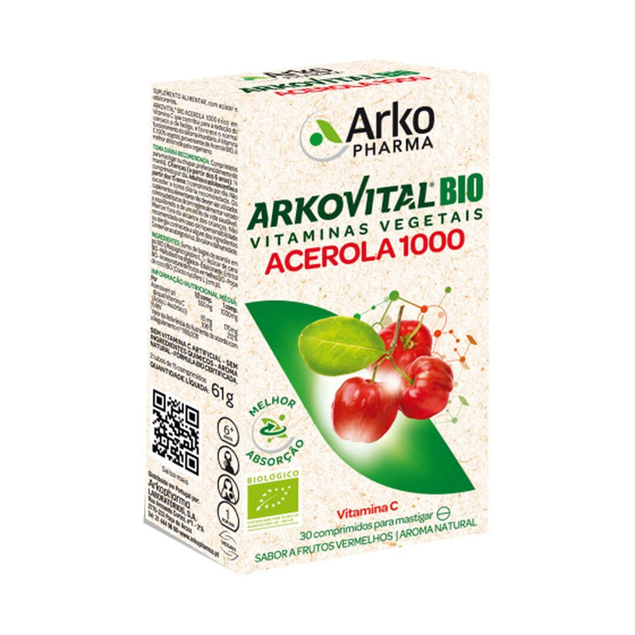 Arkovital Acerola 1000 30 Comprimidos Mastigáveis