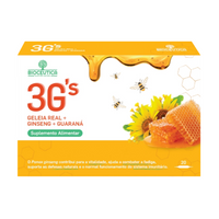 Bioceutica 3G's Geleia Real + Ginseng + Guaraná 20 Ampolas