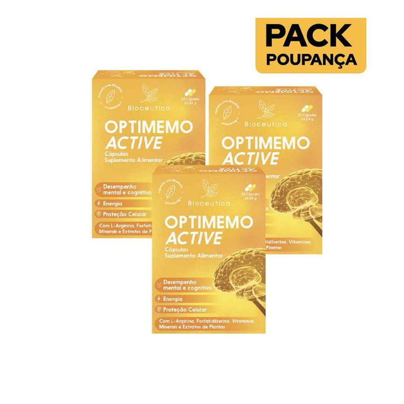 Bioceutica Optimemo Active 30 Cápsulas - Pack de 3