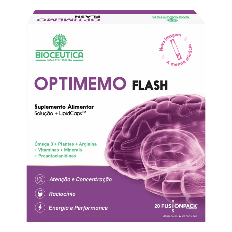 Bioceutica Optimemo Flash 20 Ampolas + 20 Cápsulas - imagem principal