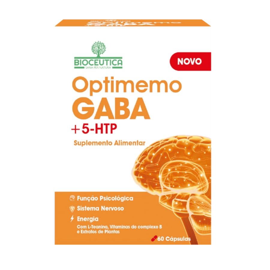 Bioceutica Optimemo GABA + 5 HTP 60 Cápsulas