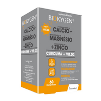 Biokygen Ca+Mg+Curcuma+Zn+D3 60 Comprimidos