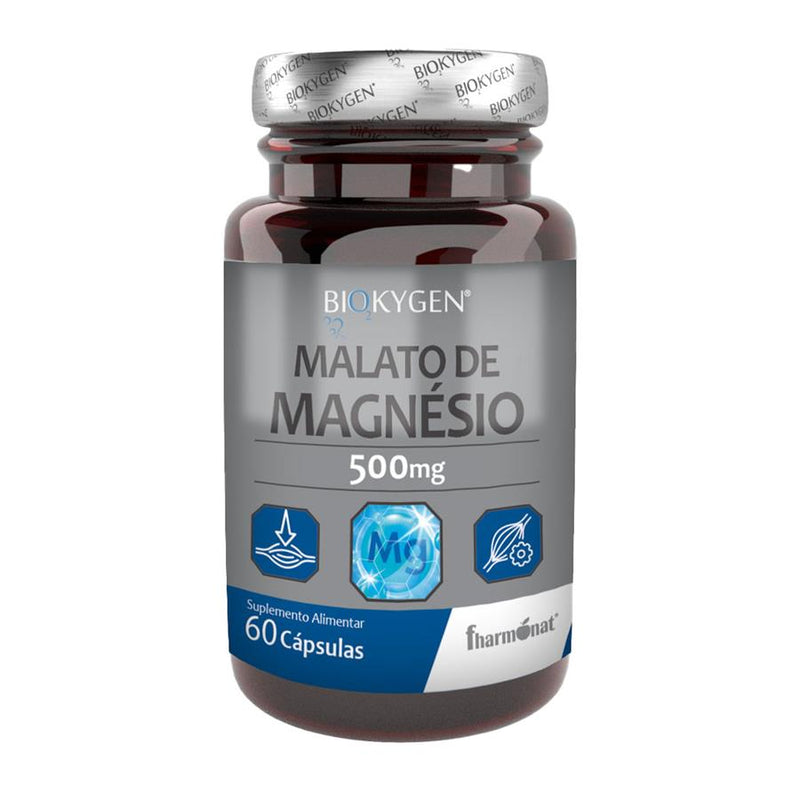 Biokygen Malato de Magnésio 500mg 60 Cápsulas