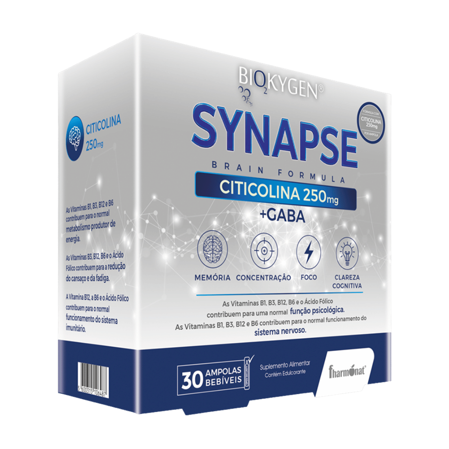 Biokygen Synapse Fórmula com Citicolina 250 mg 30 Ampolas - imagem principal