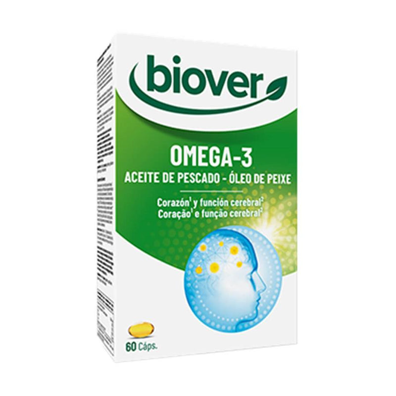 Biover Ómega 3 - Óleo de Peixe 60 Cápsulas