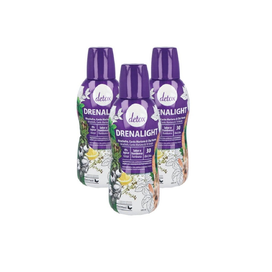 Dietmed Drenalight Detox 600ml - Pack de 3 - imagem principal