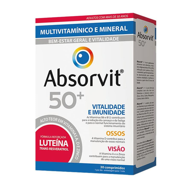 Farmodiética Absorvit 50+ 30 Comprimidos