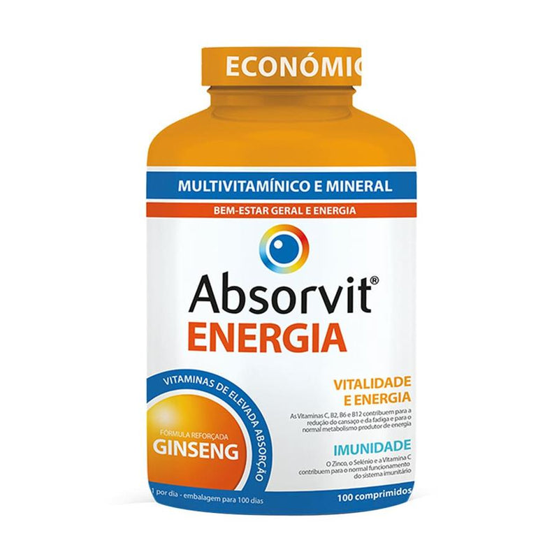 Farmodiética Absorvit Energia 100 Comprimidos