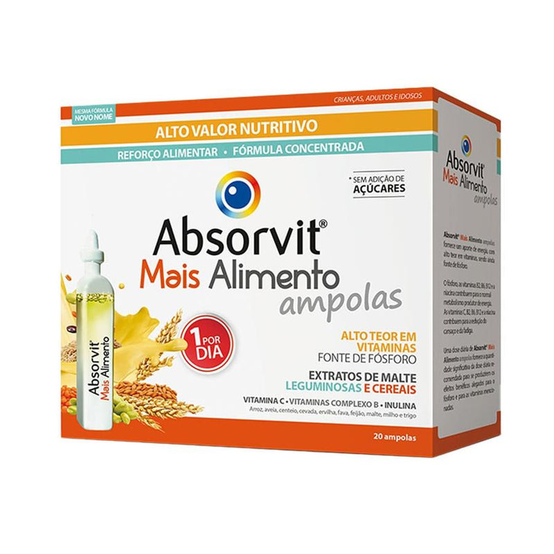 Farmodiética Absorvit Mais Alimento 20 Ampolas