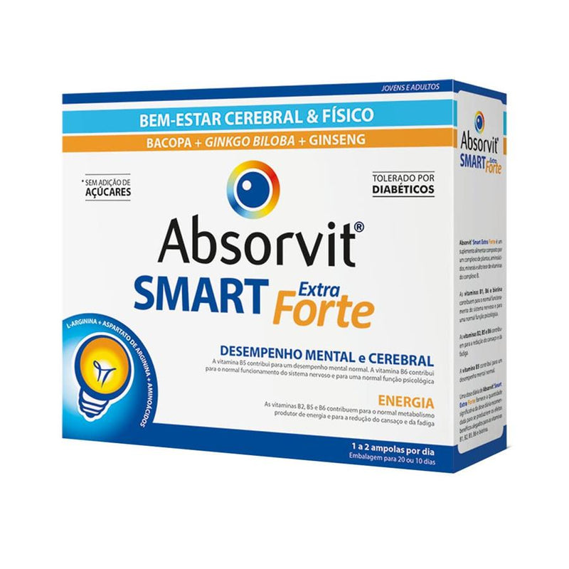 Farmodiética Absorvit Smart Extra Forte 20 Ampolas