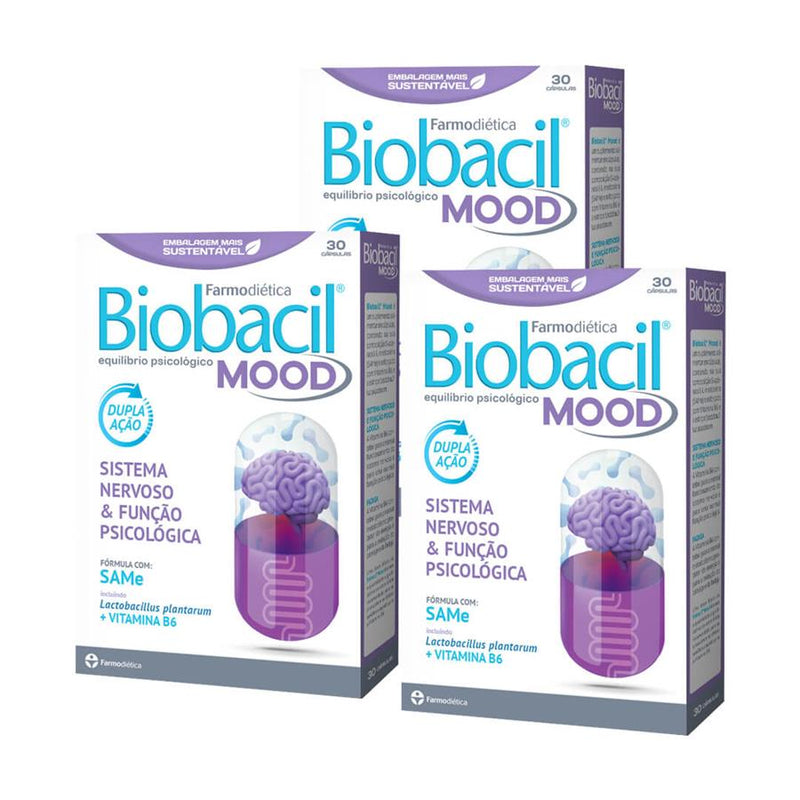 Farmodiética Biobacil Mood 30 Cápsulas - Pack de 3