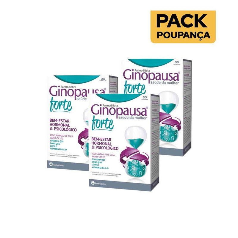 Farmodiética Ginopausa Forte 30 Cápsulas - Pack de 3