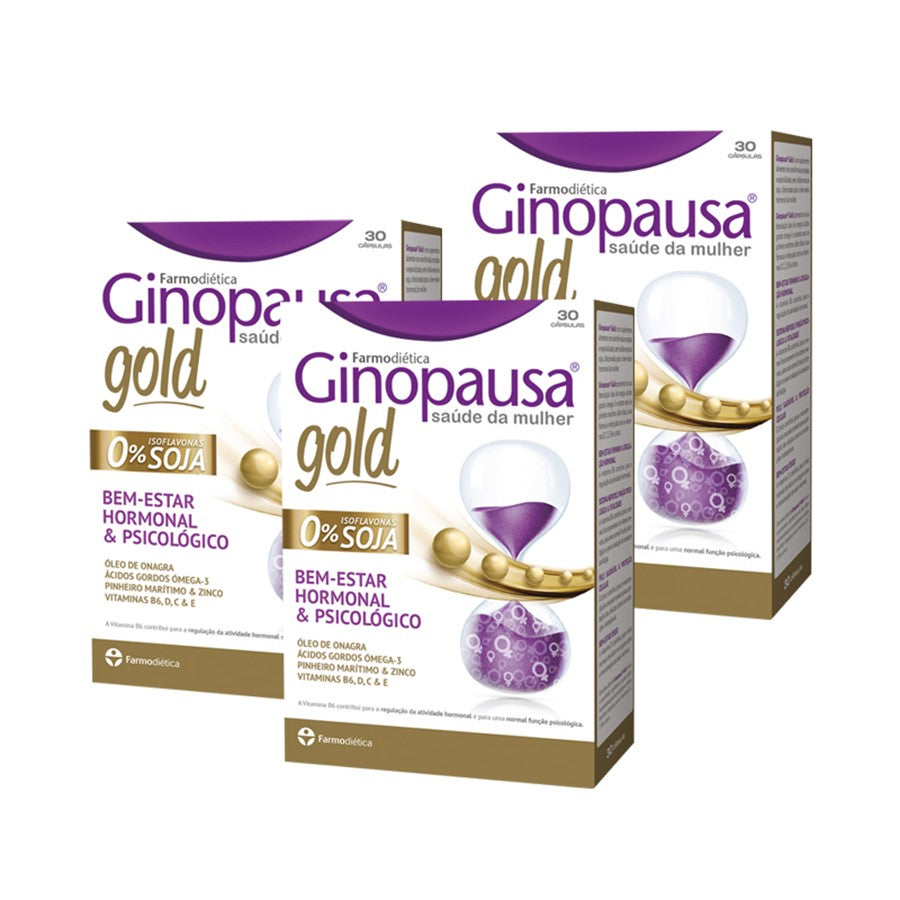 Farmodiética Ginopausa Gold 30 Cápsulas - Pack de 3 - imagem principal