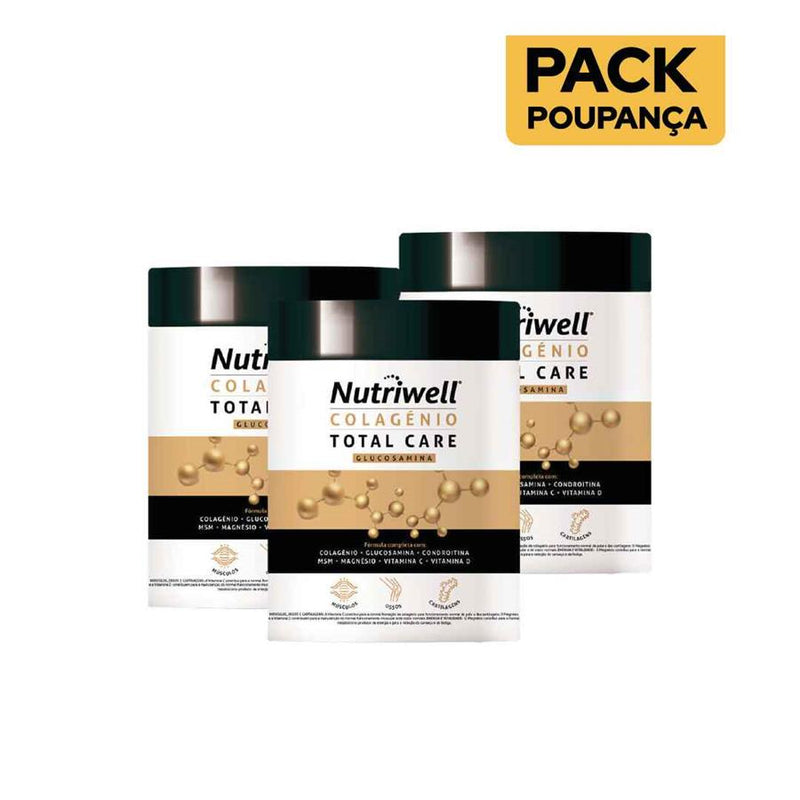 Nutriwell Colagénio Total Care Deluxe 300g - Pack de 3