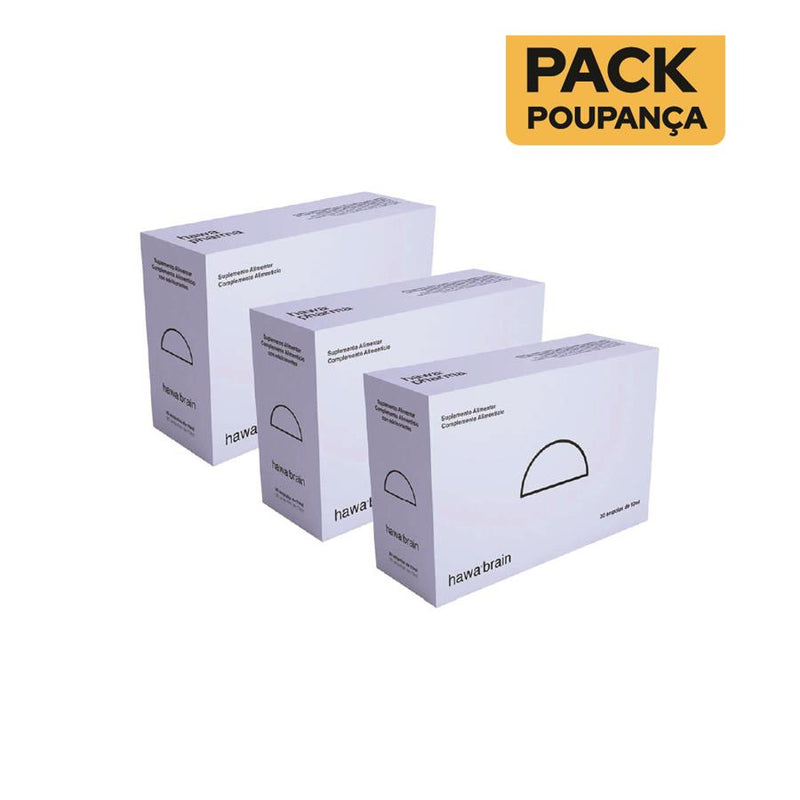 Hawa Brain 30 ampolas - Pack de 3