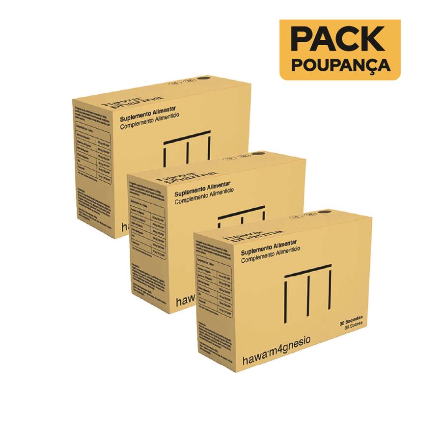 Hawa M4gnesio 30 Saquetas - Pack de 3