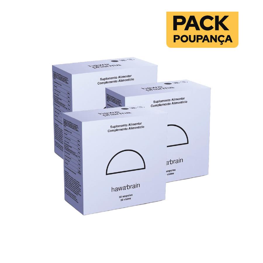 Hawa Brain 30 ampolas - Pack de 3