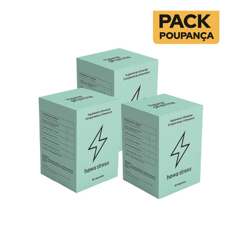 Hawa Stress 90 Cápsulas - Pack de 3