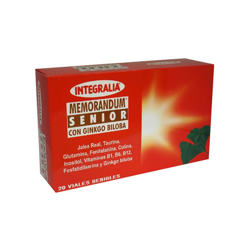 Integralia Memorandum Senior com Ginkgo Biloba 20 Ampolas