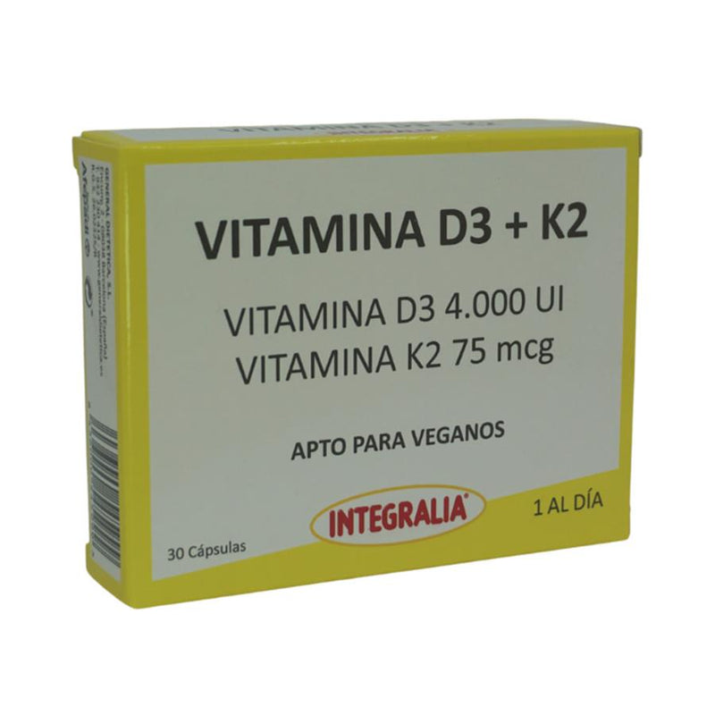 Integralia Vitamina D3 + K2 30 Cápsulas