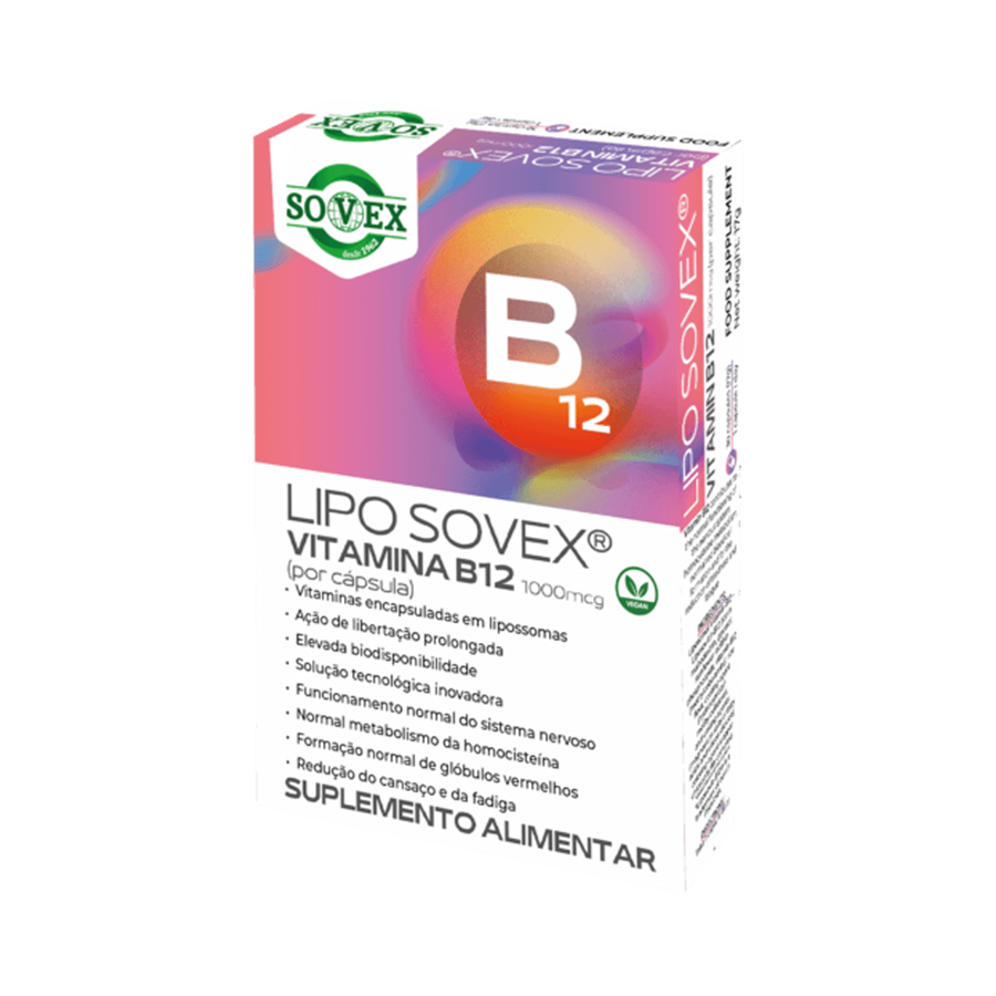 Sovex LipoSovex Vitamina B12 1000 mcg 30 Cápsulas