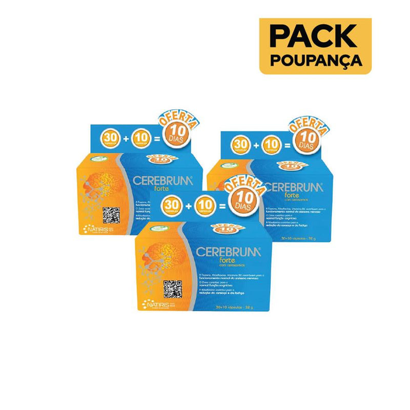 Natiris Cerebrum Forte 30 + 10 Cápsulas - Pack de 3