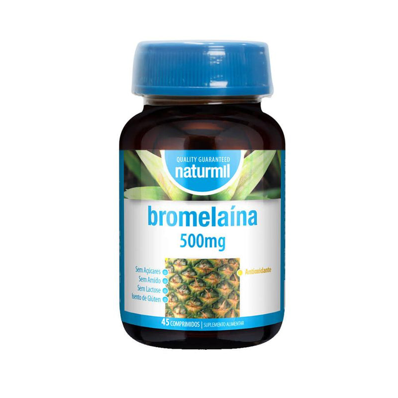 Naturmil Bromelaína 500mg 45 Comprimidos