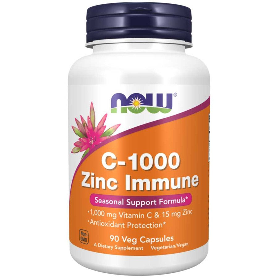 Now C-1000 Zinc Immune 90 Cápsulas Vegetais