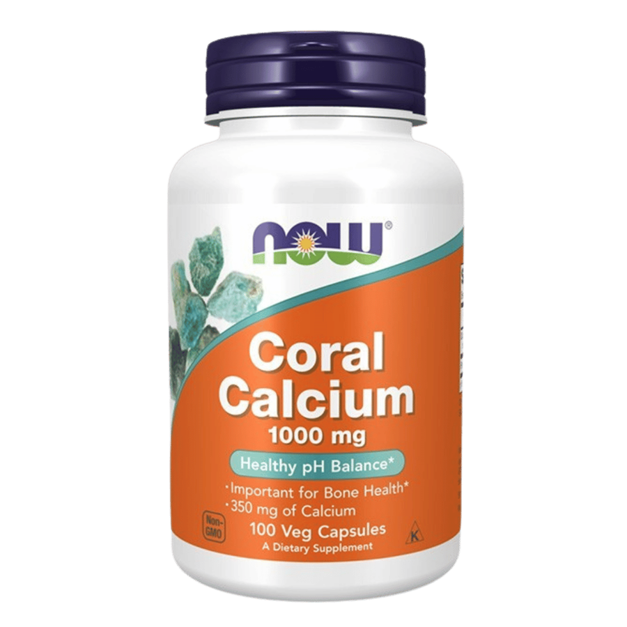 Now Coral Calcium 1000 mg 100 Cápsulas Vegetais - imagem principal