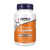 Now L-Lysine Double Strength 1000 mg 100 Comprimidos