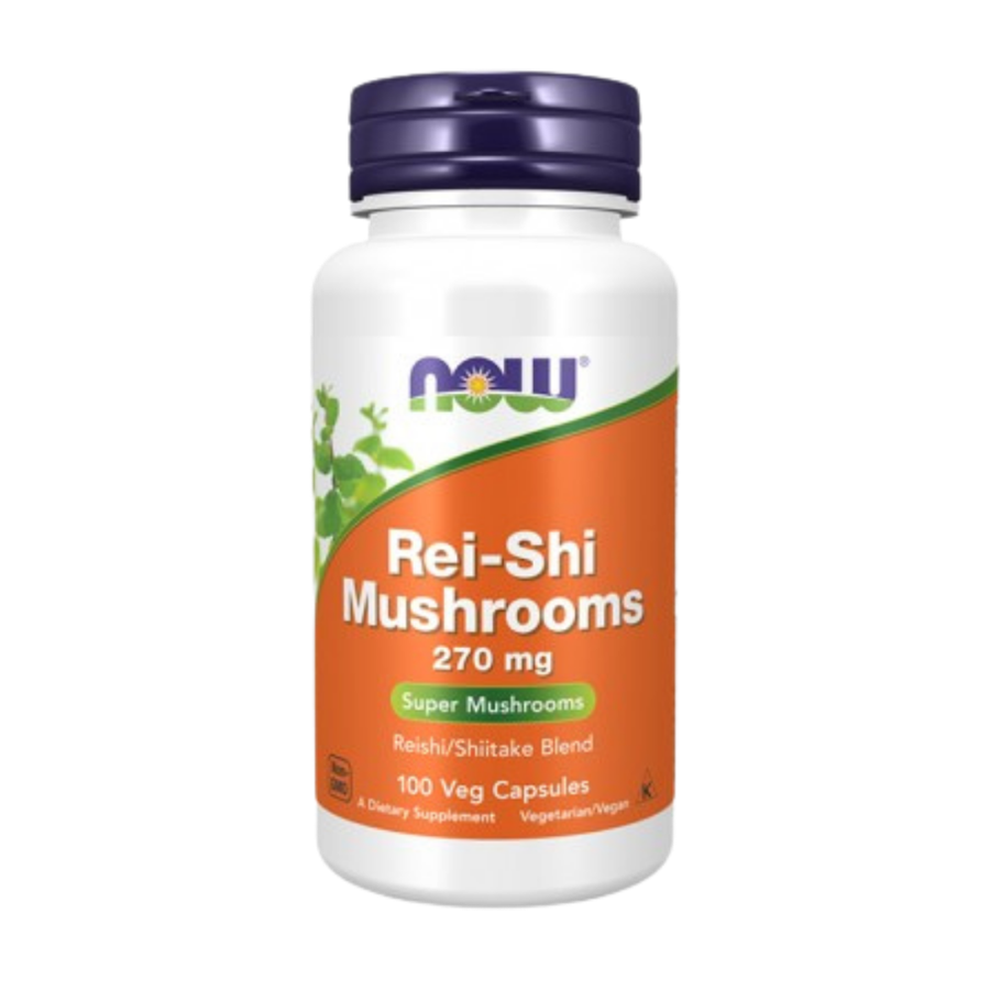 Now Rei-Shi & Shitake Mushrooms 100 Cápsulas Vegetais - imagem principal