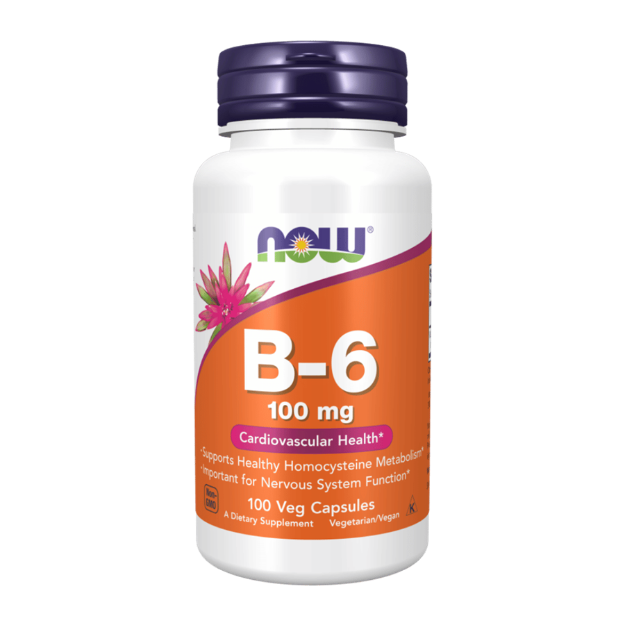 Now Vitamin B-6 100 mg 100 Cápsulas