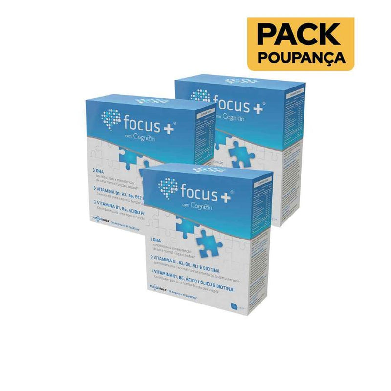 Nutridil Focus 30 ampolas + 30 cápsulas - Pack de 3