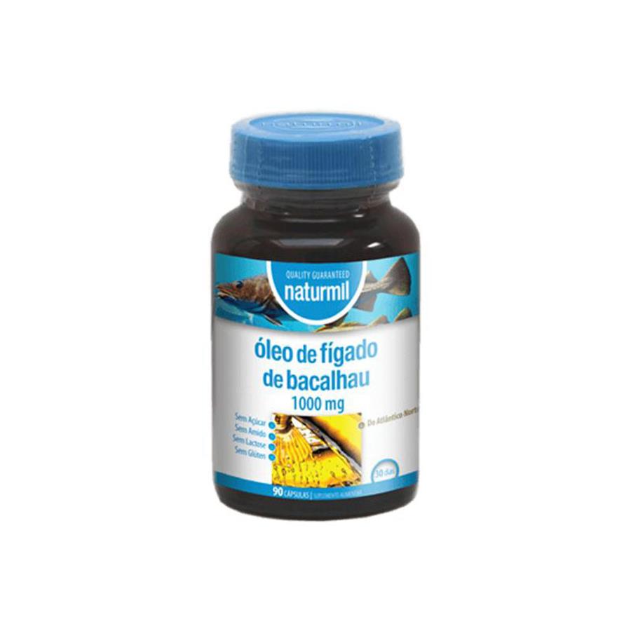 Naturmil Óleo de Fígado de Bacalhau 1000mg 90 cápsulas