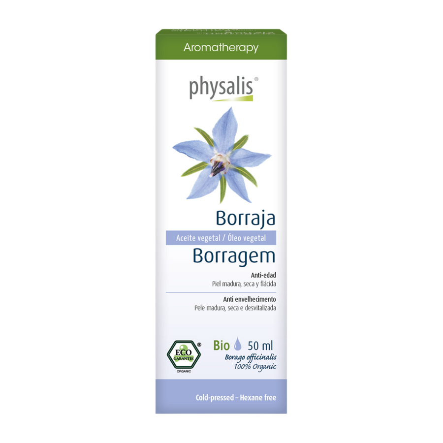 Physalis Óleo Vegetal Borragem Bio 50 mL - imagem principal