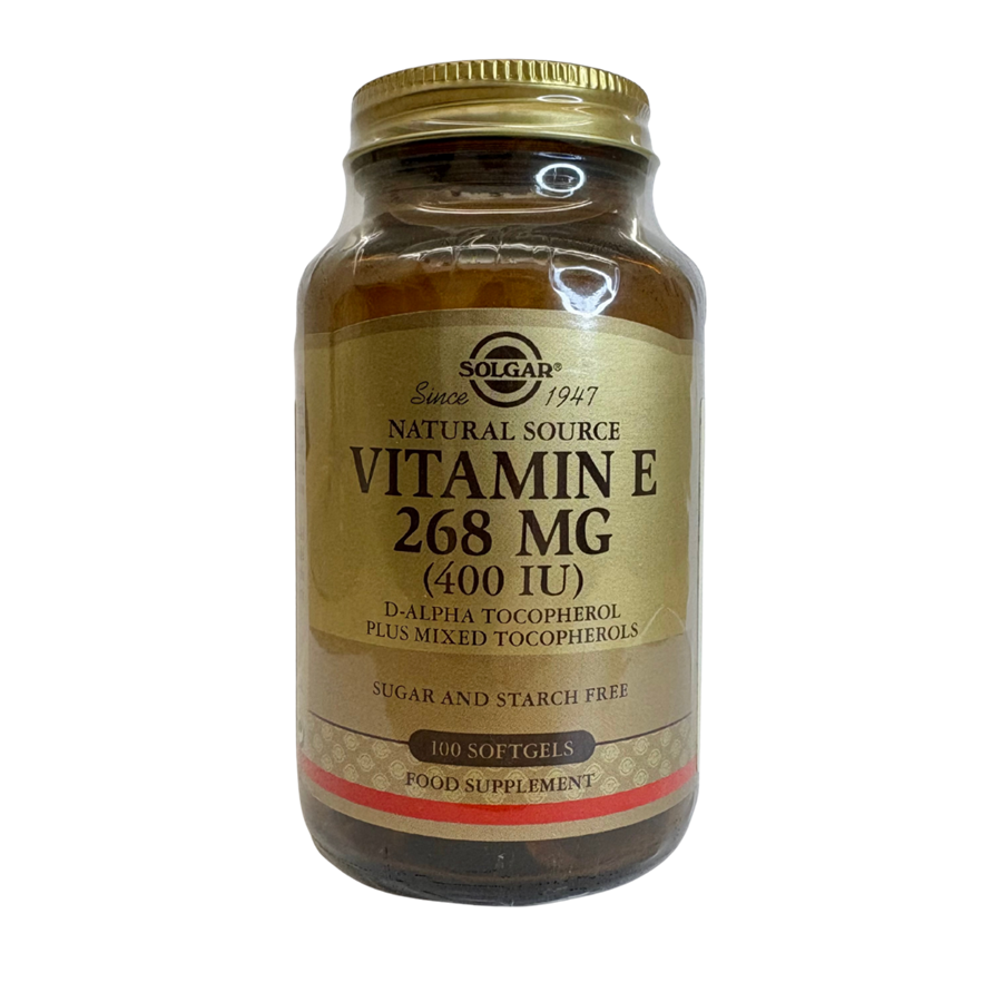 Solgar Vitamina E 400 UI (268 mg) Mixed 100 Softgels - imagem principal