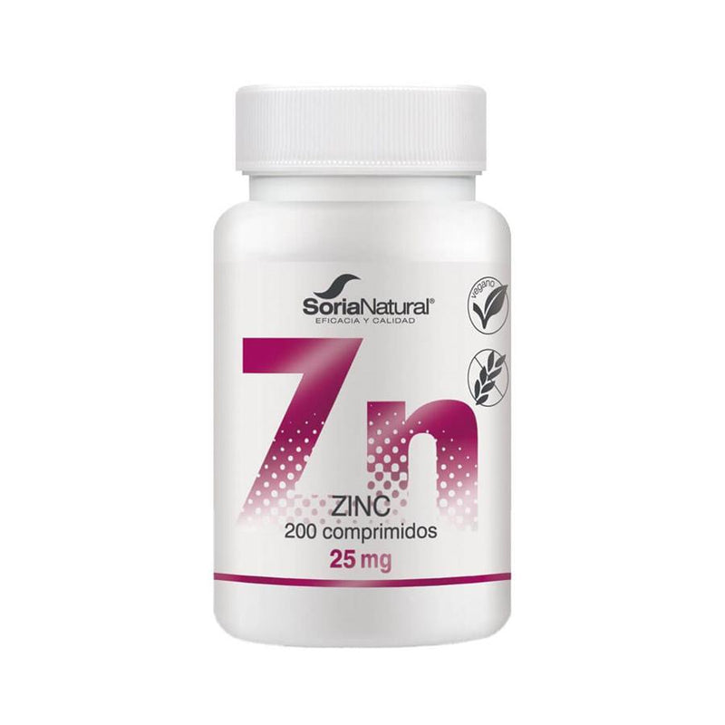 Soria Natural Zinco 25mg 200 Comprimidos