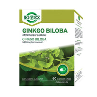 Sovex Ginkgo Biloba 3400mg 60 Cápsulas