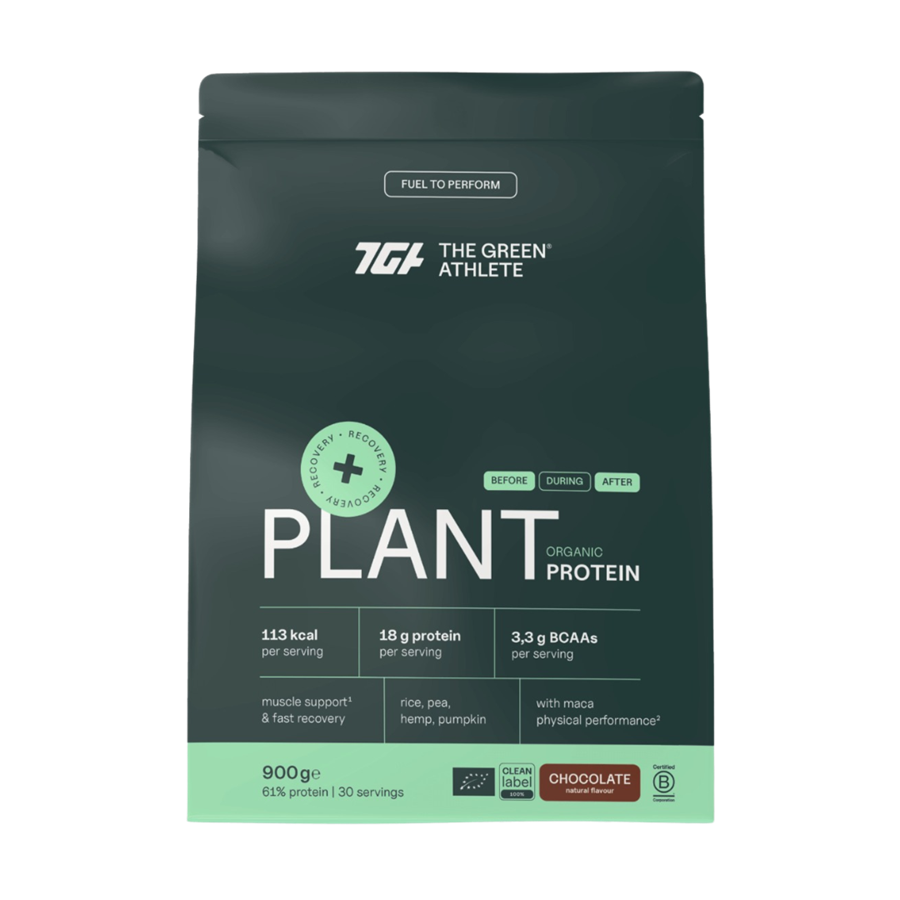 The Green Athlete Proteina Vegetal Sabor Chocolate Bio 900 g - imagem principal