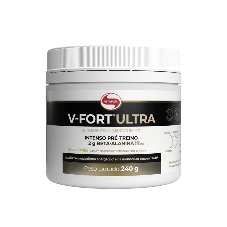 Vitafor V-Fort Ultra C/Beta-Alanina Limão 240 g - imagem principal