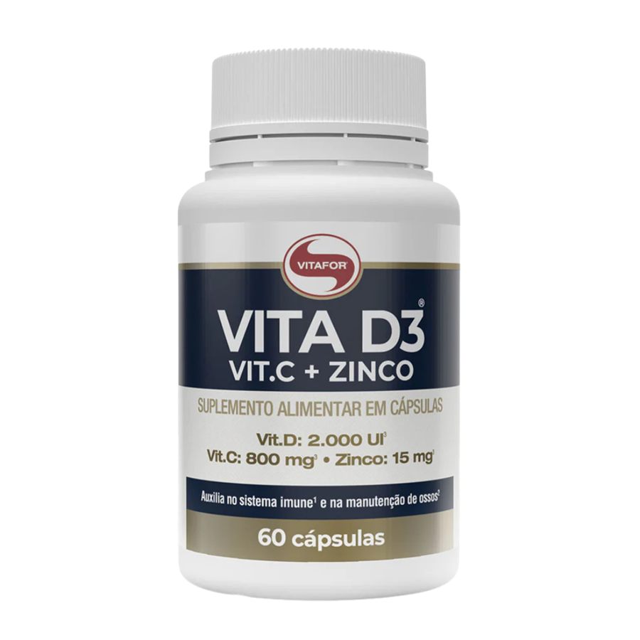 Vitafor Vita D3 + C + Zinco 60 Cápsulas - imagem principal