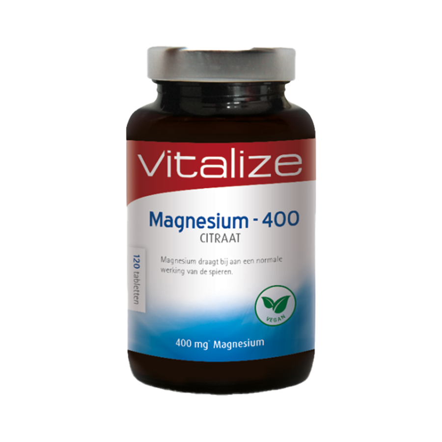 Vitalize Citrato de Magnésio 400 mg 120 Comprimidos