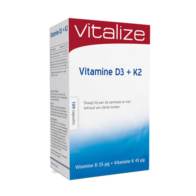 Vitalize Vitamine D3 + K2 120 Cápsulas