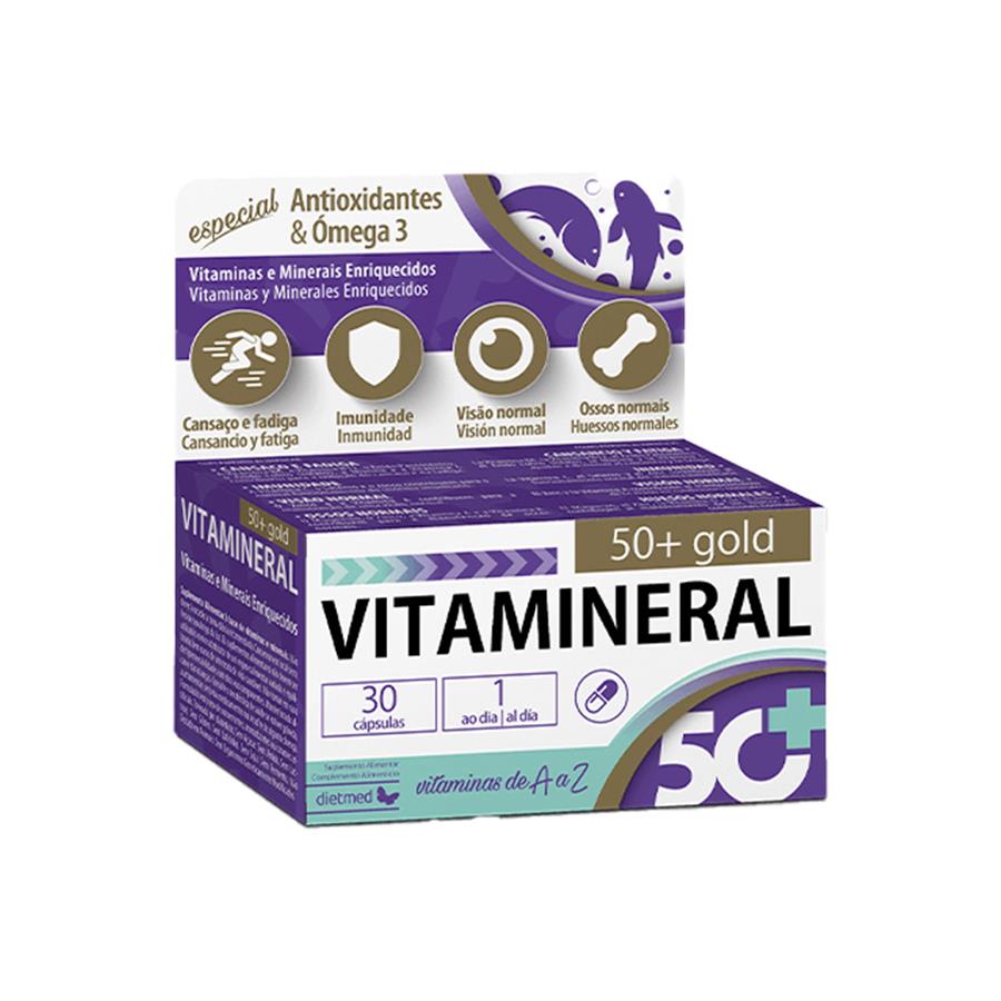 Dietmed Vitamineral 50+ Gold 30 Cápsulas