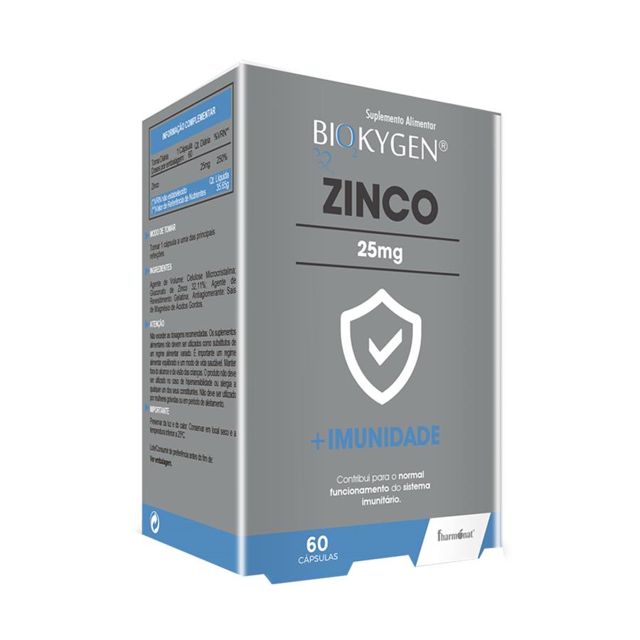 Fharmonat Biokygen Zinco 25mg 60 cápsulas