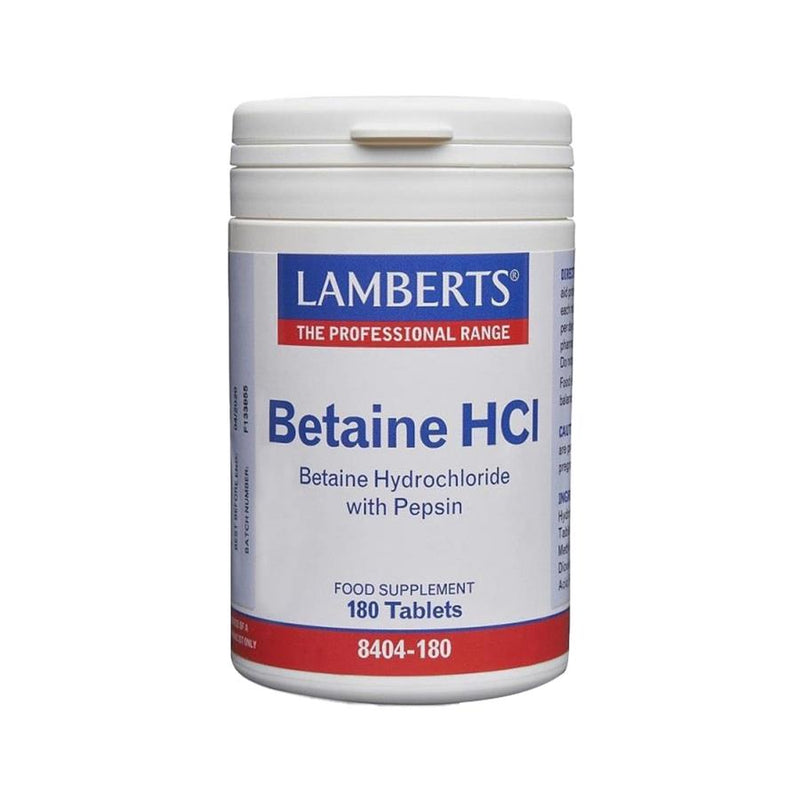 Lamberts Betaine HCl Pepsina 180 comprimidos