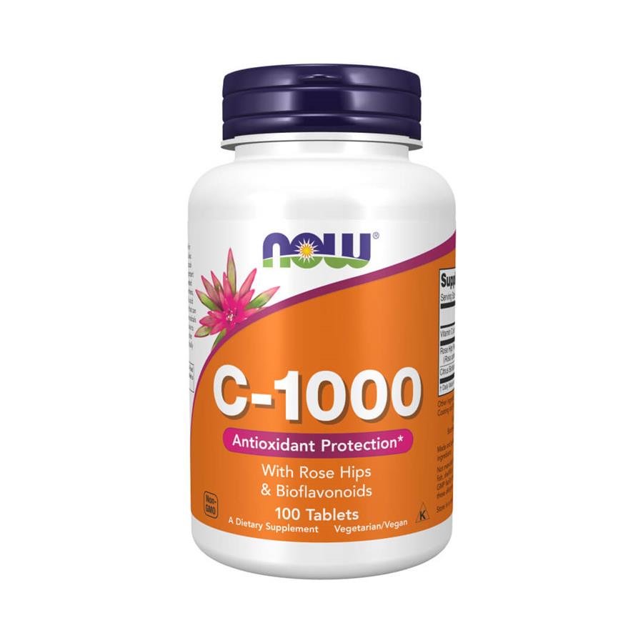 Now Vitamina C-1000 com Roseira Brava 100 cápsulas