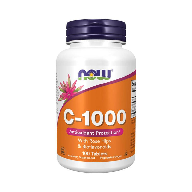 Now Vitamina C-1000 com Roseira Brava 100 cápsulas