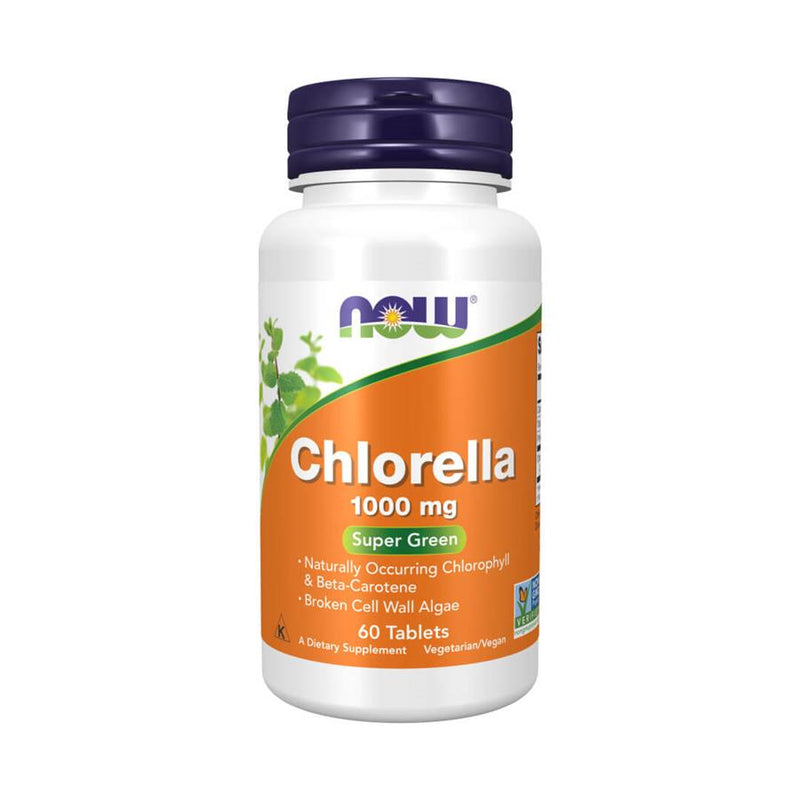 Now Chlorella 1000mg 60 comprimidos